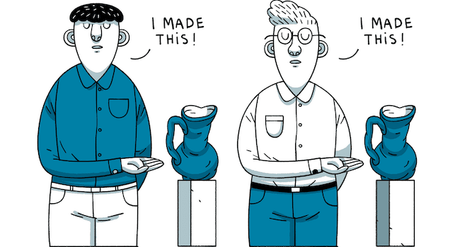 Illustration of plagiarism campaign